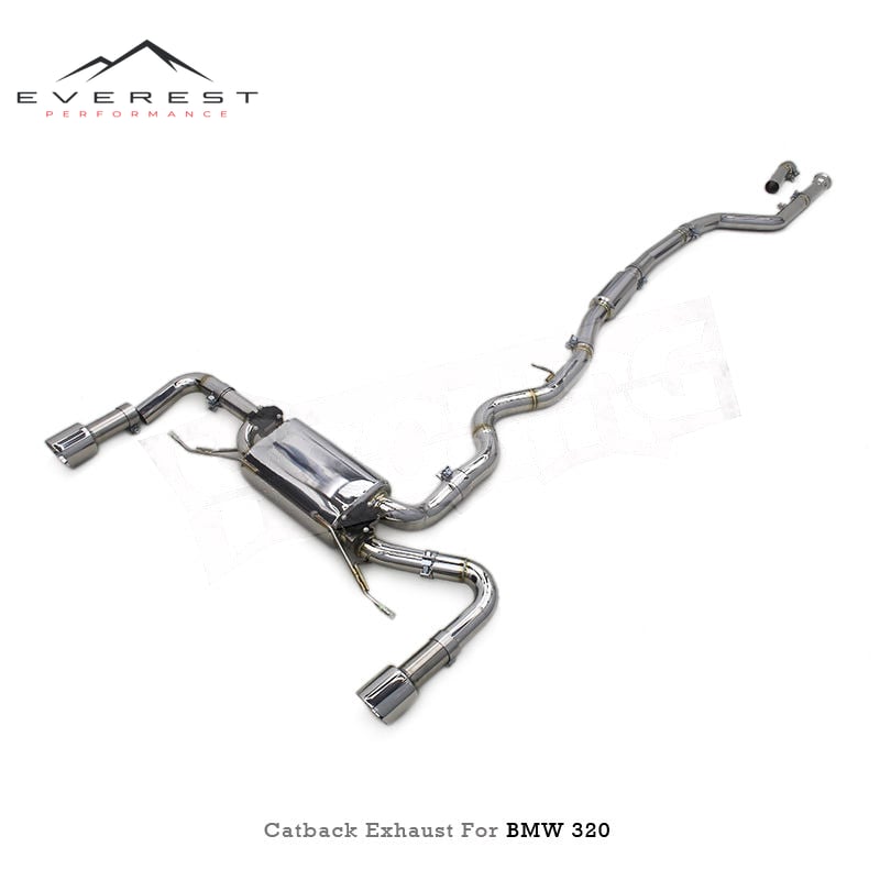 Valvetronic Exhaust System for BMW 320i/328i/330i F30/F35 2.0T N20/B48 2012-2020 SUS304 Pipes Valved Catabck Muffler