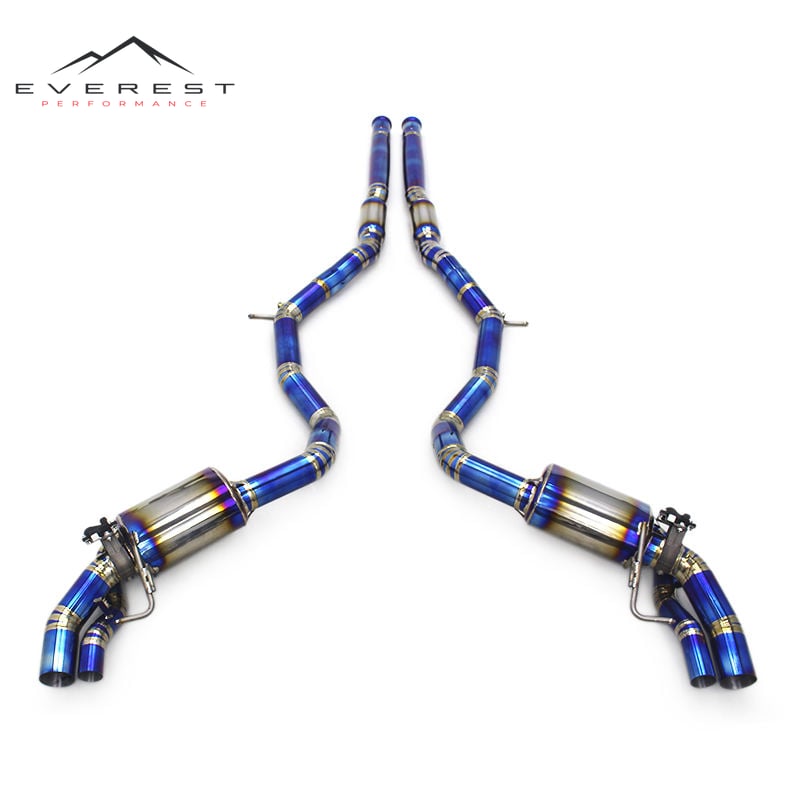 Exhaust Pipe System for Mercedes-Benz S500 Coupe 4.0T TWO DOORS 2015-2020 Titanium Alloy Catback Exhaust Pipes Muffler