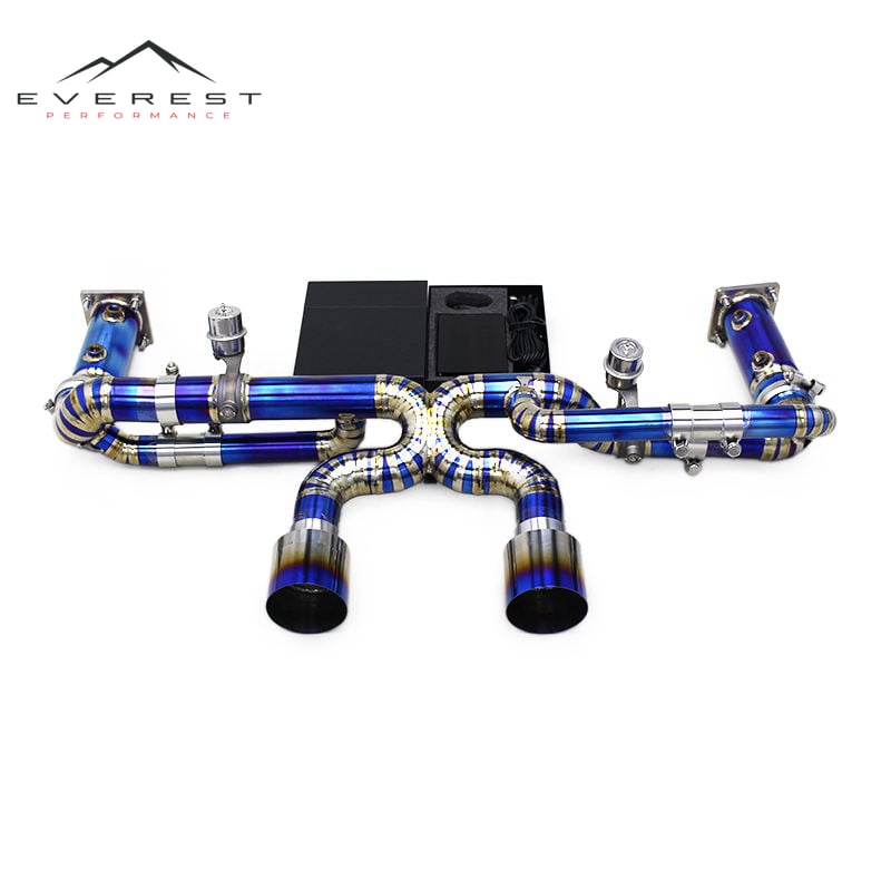 Titanium Catback Exhaust Pipe for Porsche 911 991 991.2 Carrera S 3.0T 2016-2018 Upgrade GT3 Valved Exhaust System