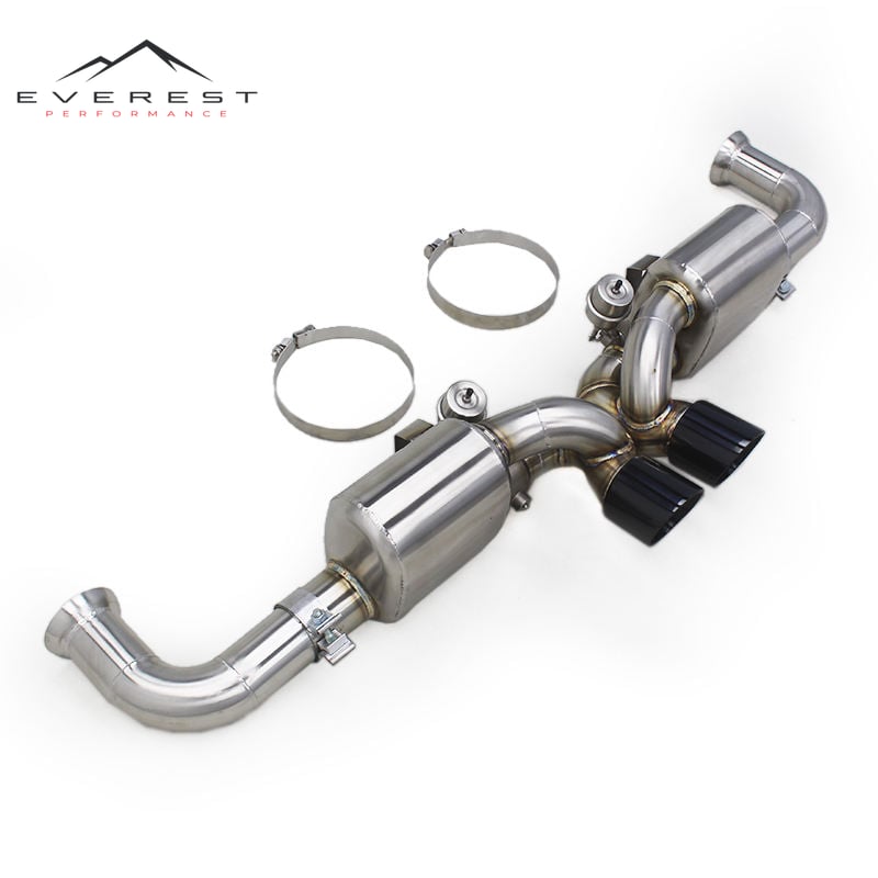 SS304L Exhaust Pipe System for Porsche 911 991.1/991.2 GT3 2010-2019 Racing Vacuum Valve Catback Exhaust