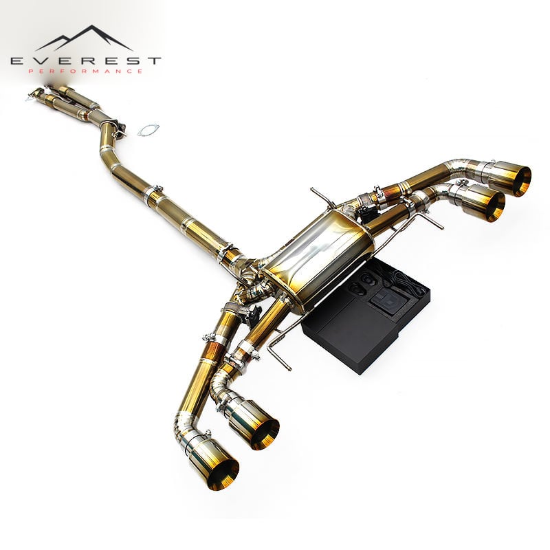 Golden Titanium Catback Muffler Valve for Nissan GTR/GT-R R35 2008-2023 3.8TT Aggressive Exhaust System