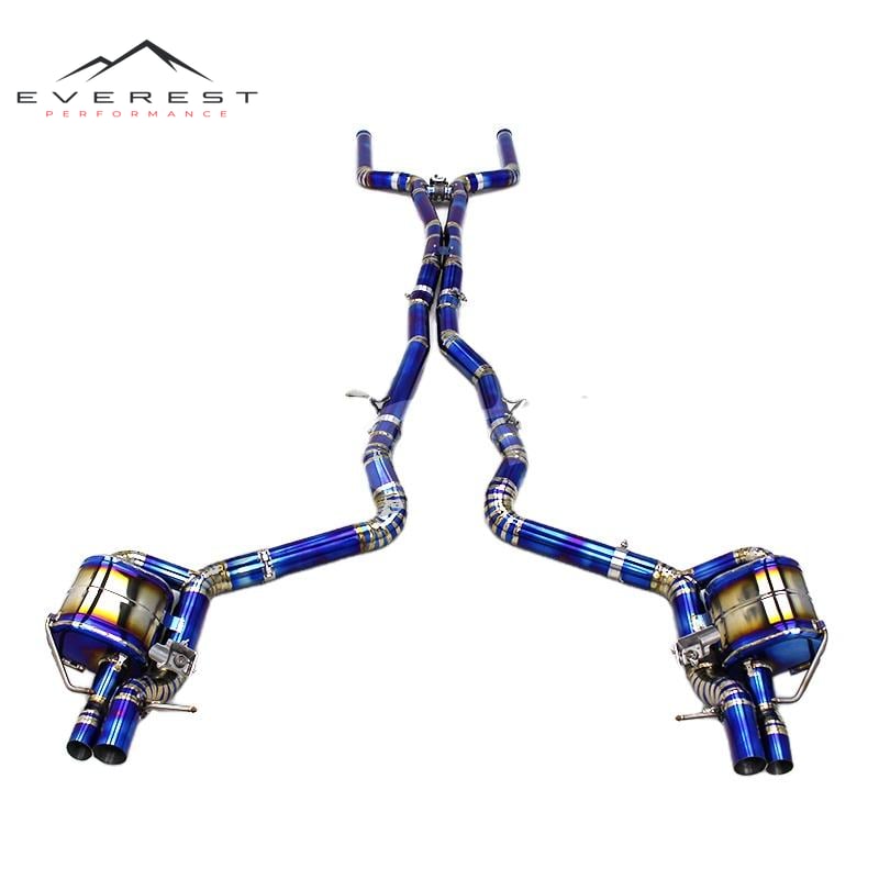 Valve Titanium Alloy Catback Exhaust for Mercedes-Benz E63/E63S AMG W213 4.0TT 2016-2023 Muffler System