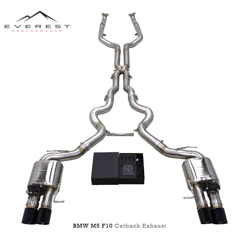SS304L Exhaust Pipe System for BMW M5 F10/F15 V8 4.4TT 2012-2016 High Quality Electronic Valve Catback Exhaust