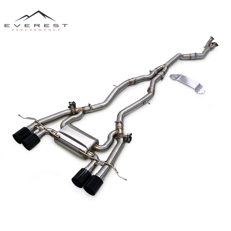 SS304L Exhaust Pipe System for BMW G80 M3/M4 G82 G8X S58 High Performance Valvetronic Catback Exhaust with Bracket