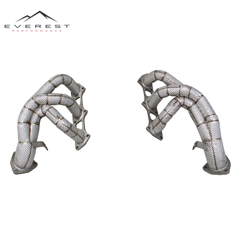 SUS304 Header Manifold Exhaust Pipes for Porsche 718 Cayman GT4 4.0L (2018-2022)