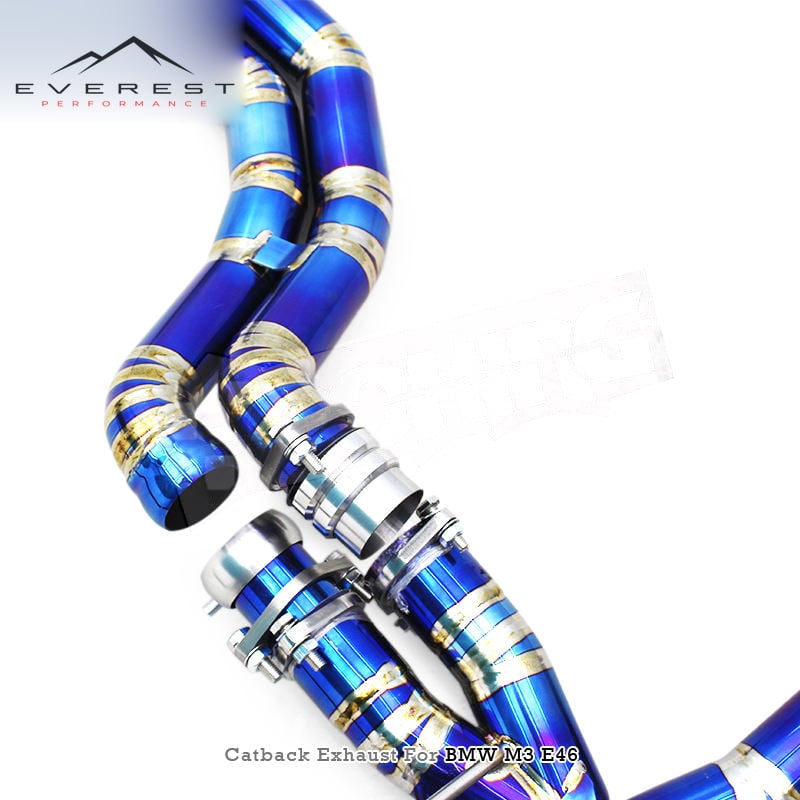 Racing Titanium Catback Exhaust Pipes System for BMW M3 E46 2004-2006 Racing Valved Sport Muffler Exhaust With Remote Controller