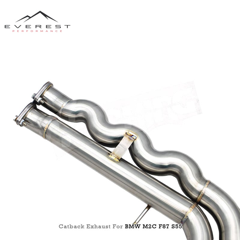 Racing Catback Exhaust for BMW M2C/M2 Competition S55 F87 3.0T 2018-2023 SUS304 Muffler Equal Length Mid-Pipe Z Pipe