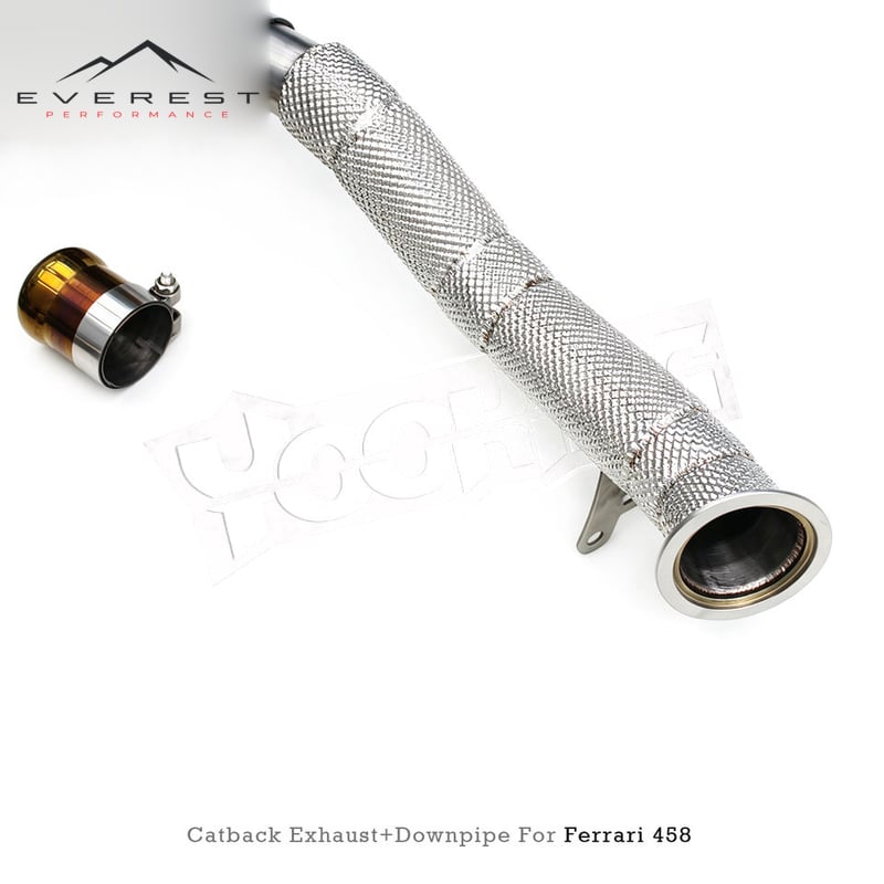 Titanium Exhaust System for Ferrari 458 4.5L 2011-2016 Titanium Muffler Pipe with Downpipe Valvetronic Exhaust System