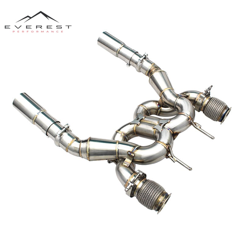 Stainless Steel Direct Catback Exhaust Pipe for Mclaren 720S Spider Coupe 4.0T 2017-2019 Performance Racing Exhaust System