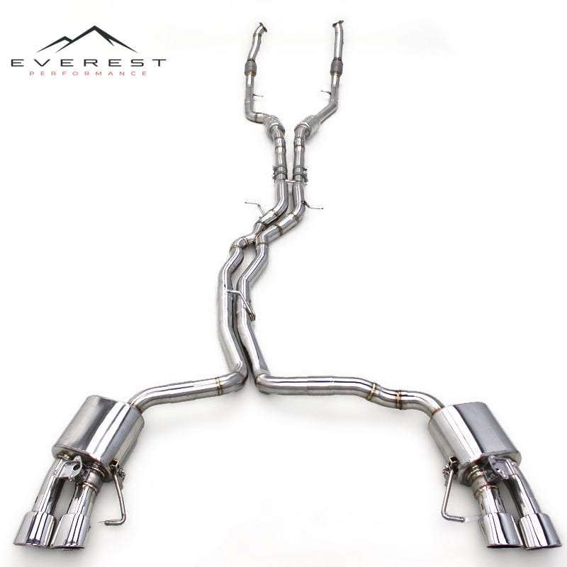 SUS304 Exhaust Muffler Valve Control Catback Exhaust for Audi A8 D4/D5 2.5L/3.0T/4.0T 2011-2023 Valvetronic Exhaust