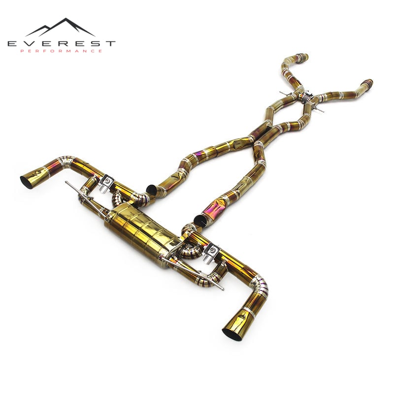 Titanium Catback Exhaust for Mercedes-Benz GLC63 AMG 4.0T 2018-2022 with Valve Control Muffler