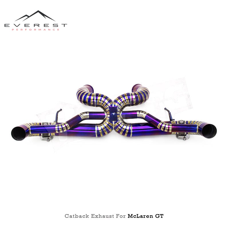 Direct-fit Exhaust Pipe for Mclaren GT 4.0T 2019-2023 High Performance Enhanced Sound Valved Supersport Axleback Muffler Section