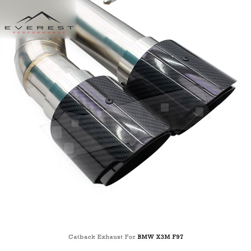 SS304L Exhaust Pipe System With Z Pipes for BMW X3M/X4M F97/F98 3.0T 2019-2023 Electronic Valves Catback Exhaust