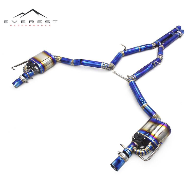Titanium Alloy Exhaust Pipes for Mercedes-Benz E63/E63S W212 AMG 2007-2016 Valvetronic Muffler Catback Enhanced Power