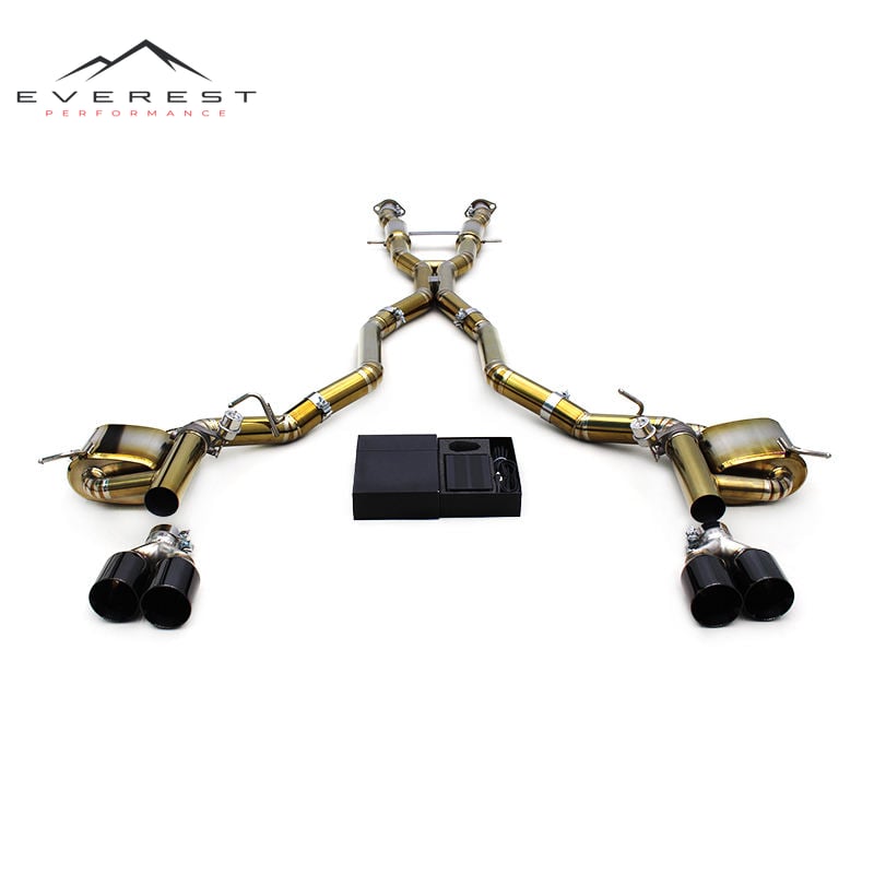 Titanium Exhaust Pipe Muffler with Valve Control System for JEEP Grand Cherokee 6.4L 2011-2020