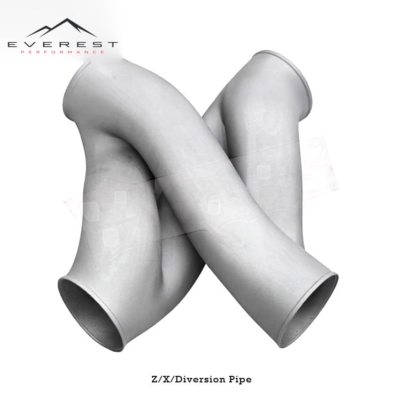 316L 3D Printed Z Pipes/Diversion Pipe for All Car Models 2.25"/2.5"/2.75"/3"/3.5" Universal Midpipe Enhanced Sound Exhaust