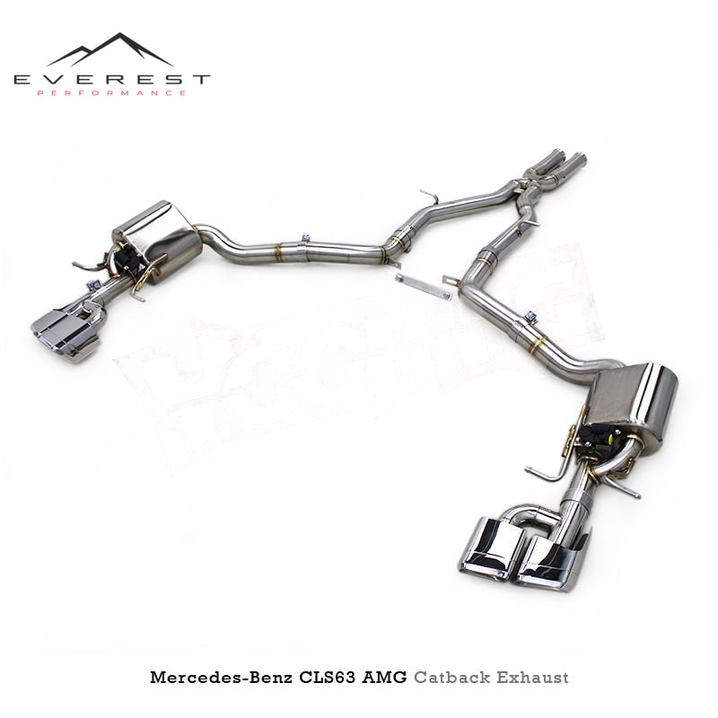 SS304L Exhaust Pipe System for Mercedes-Benz CLS63 AMG 2007-2017 Performance Electronic Valves Catback Exhaust Muffler Pipe