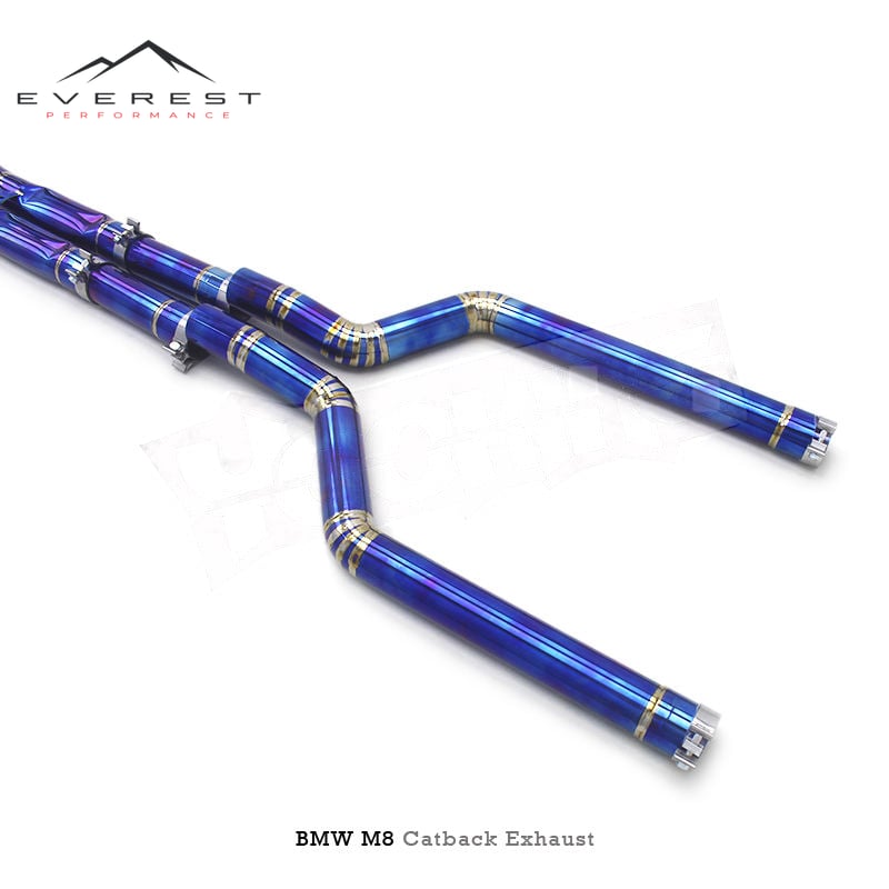Valvetronic Exhaust System for BMW M8 F91/F92/F93 4.4T (2019-2023) Four-door Saloon Version Titanium Pipe Muffler