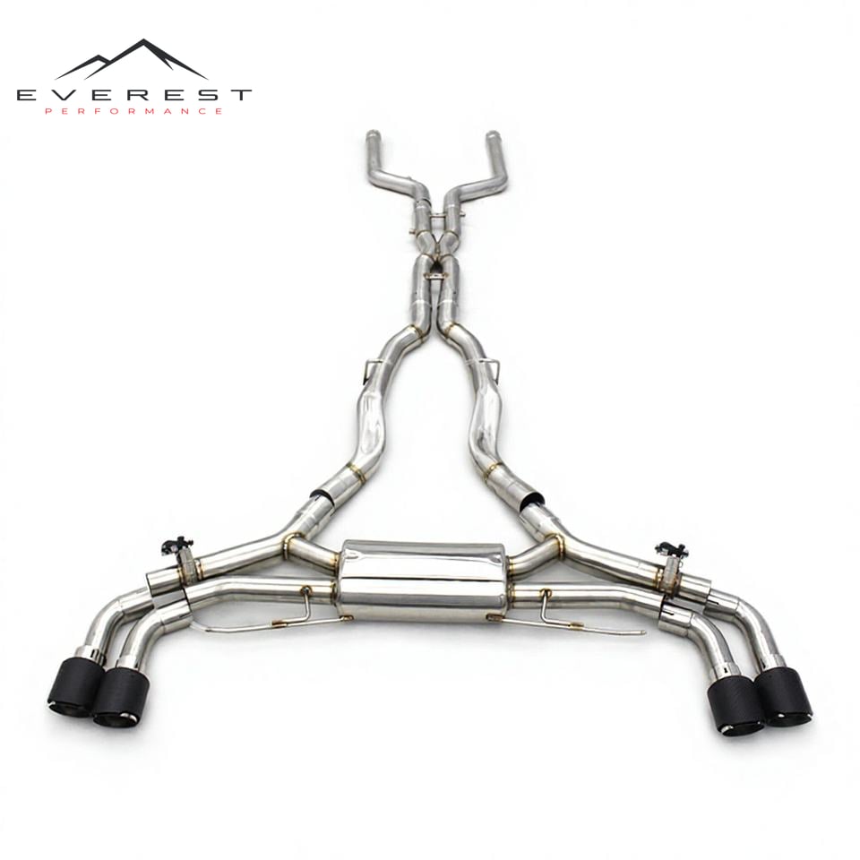 SS304 Exhaust Pipe System for BMW X5/X5M 4.4TT 2010-2018 High Quality Valvetronic Catback Exhaust With Remote Control