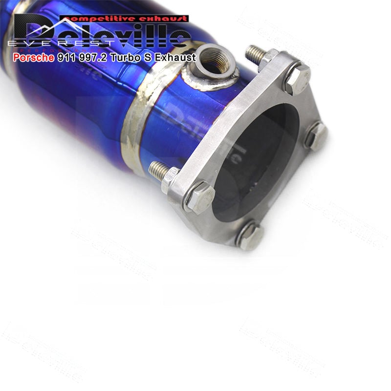 Muffler Exhaust System for Porsche 911 997/997.2 Turbo S 3.8T 2010-2012 Titanium Alloy Vacuum Valve Racing Car Pipes