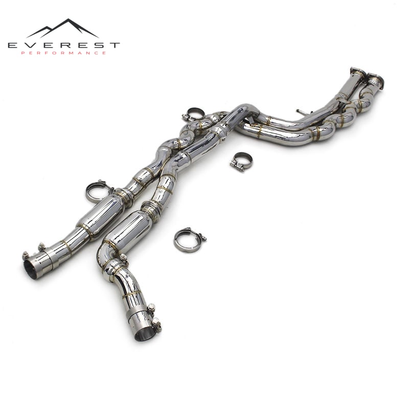 Custom Stainless Steel Equal Length Mid Pipe for BMW M2C/M2 Competition S55 F87 3.0T