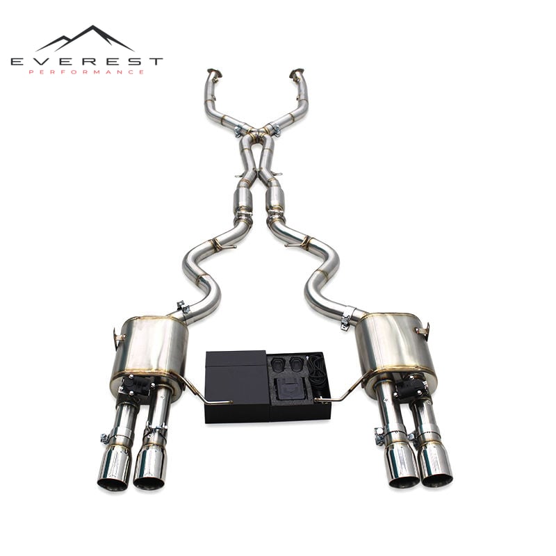 Muffler Exhaust Pipes for BMW M3 E90/E92/E93 4.0L 2008-2013 SUS304 Catback Valvetronic X Mid Pipes Resonator