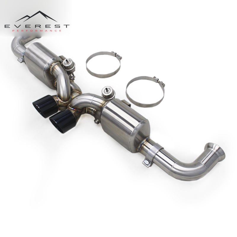 Stainless Steel Brushed Catback for Porsche 911 991.1/991.2 GT3 2010-2019 Muffler Vacuum Valve Exhaust Pipes