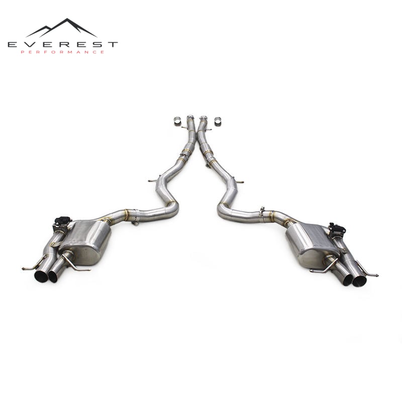 Performance Catback for Mercedes-Benz S560 W222 2018-2019 SUS304 Valvetronic Catback Muffler Exhaust System
