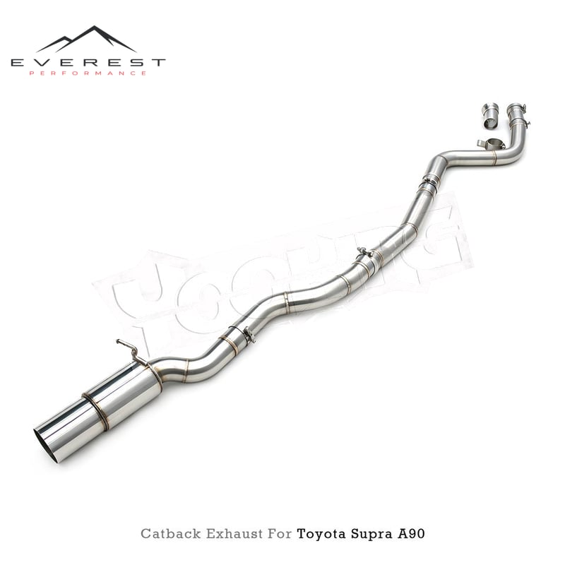 Straight Catback Exhaust for Toyota Supra A90 3.0T 2020-2023 Stainless Steel Custom Straight Pipe Performance Exhaust Pipe