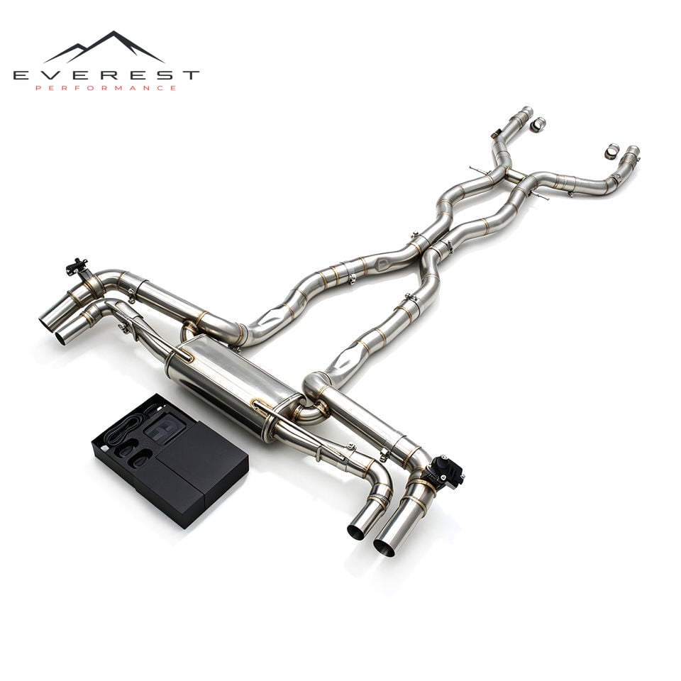 Electronic Valve Exhaust Pipes for Mercedes-Benz GLE580 4.0L 2016-2024 Stainless Steel Catback Muffler