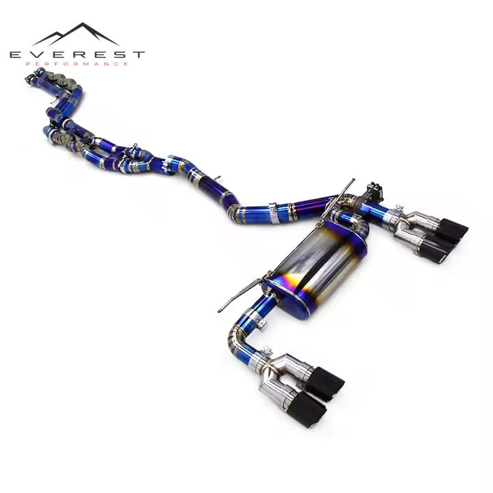 Equal Length Exhaust Pipes for BMW M2C/M2 Competition F87 3.0T 2018-2023 Titanium Catback Muffler Valve