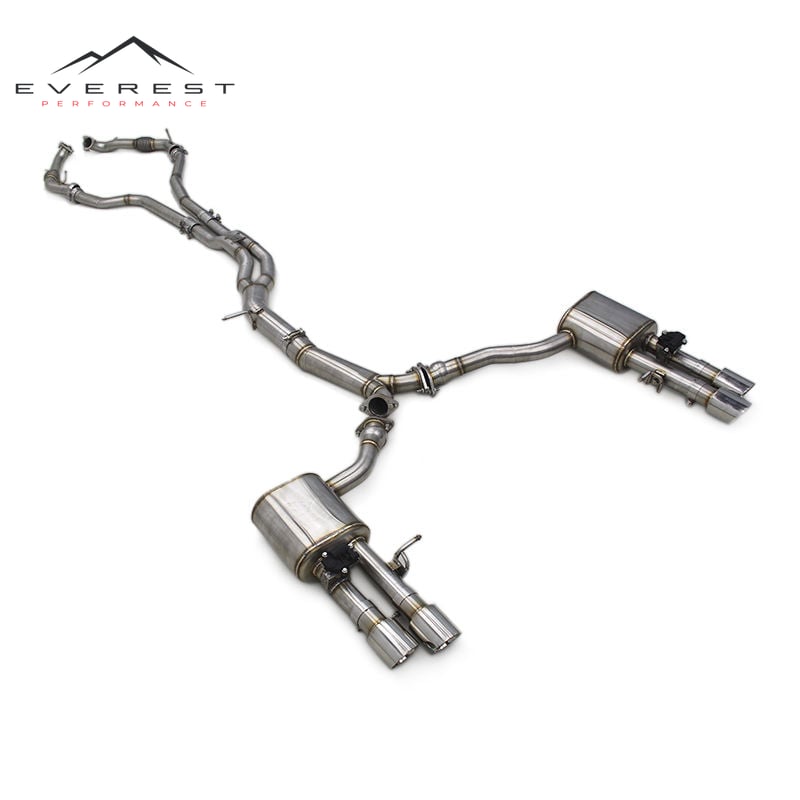 Valvetronic Exhaust System for Audi S4/S5 B9 3.0T 2019-2023 Escape Sportback Stainless Steel Pipe Muffler
