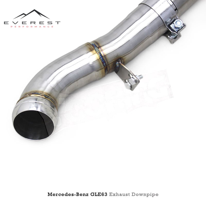 SS304L Exhaust Downpipe for Mercedes-Benz GLE63 AMG 4.0TT W167 2020-2023 High Quality Free Flow Downpipe