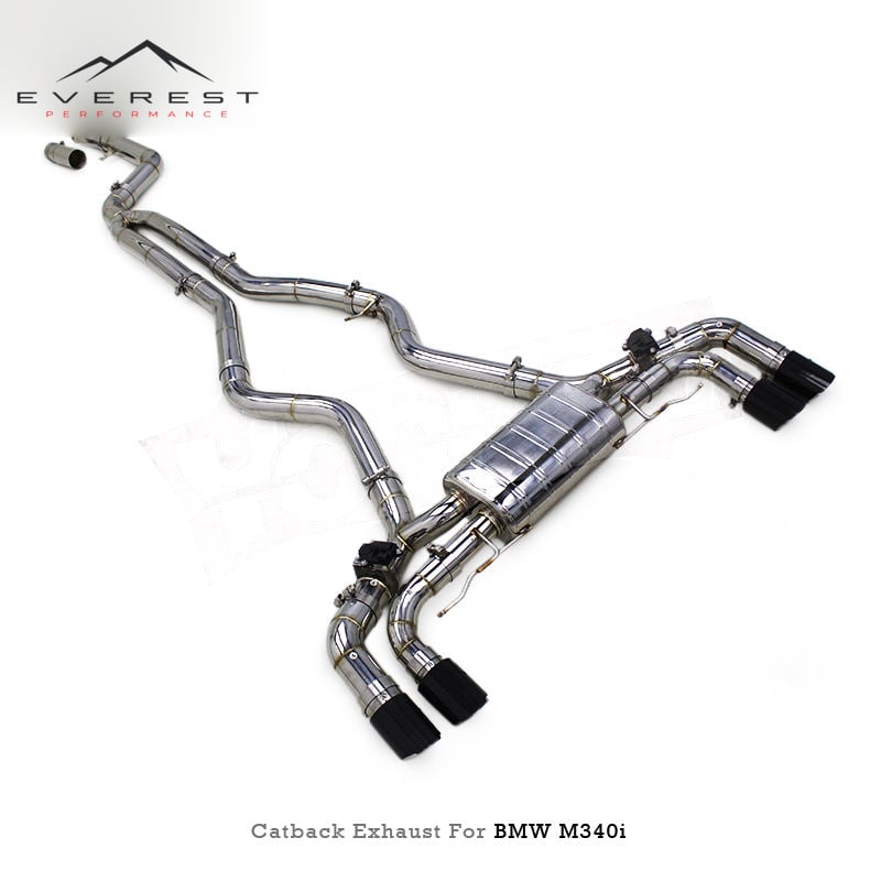 Stainless Steel Catback Exhaust Pipe for M340/M440 B58 3.0T 2017-2023 Racing Exhaust Muffler Valvetronic Exhaust System