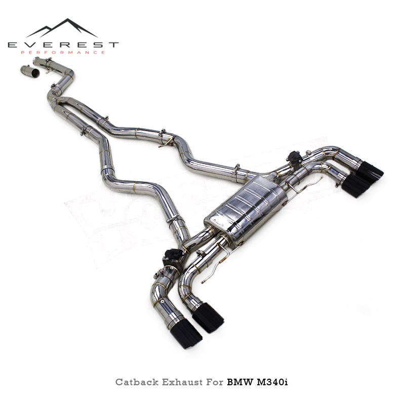 Stainless Steel Catback Exhaust Pipe for M340/M440 B58 3.0T 2017-2023 Racing Exhaust Muffler Valvetronic Exhaust System