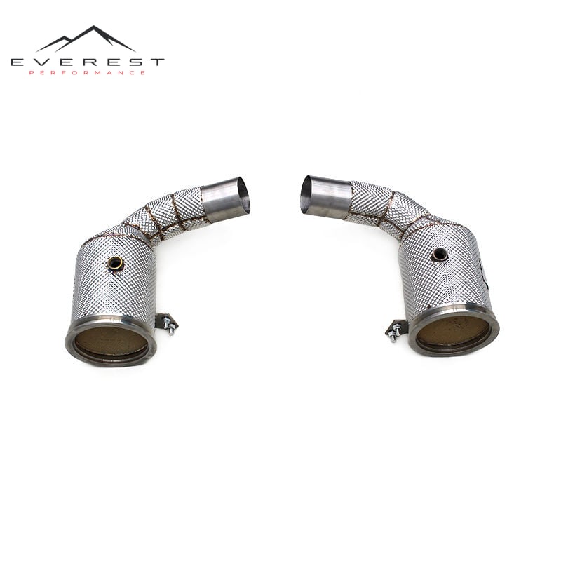 Race Cat Pipe for Porsche 911 992 3.0T 2019-2024 Heat Shield Stainless Steel Exhaust Pipe Catalyst Downpipe Header
