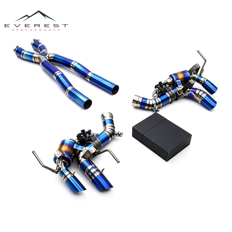 Custom Axle Back Exhaust for Ferrari Purosangue FUV V12 6.5L 2022+ Titanium Lightweight X Pipes Valvetronic Exhaust System