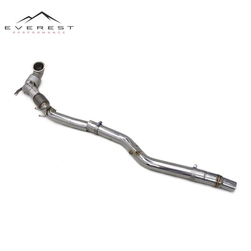 Exhaust Downpipe for VW GOLF 8R 2019-2023 Tuning Heat Shield Exhaust Free Flow Race Front Down Pipes
