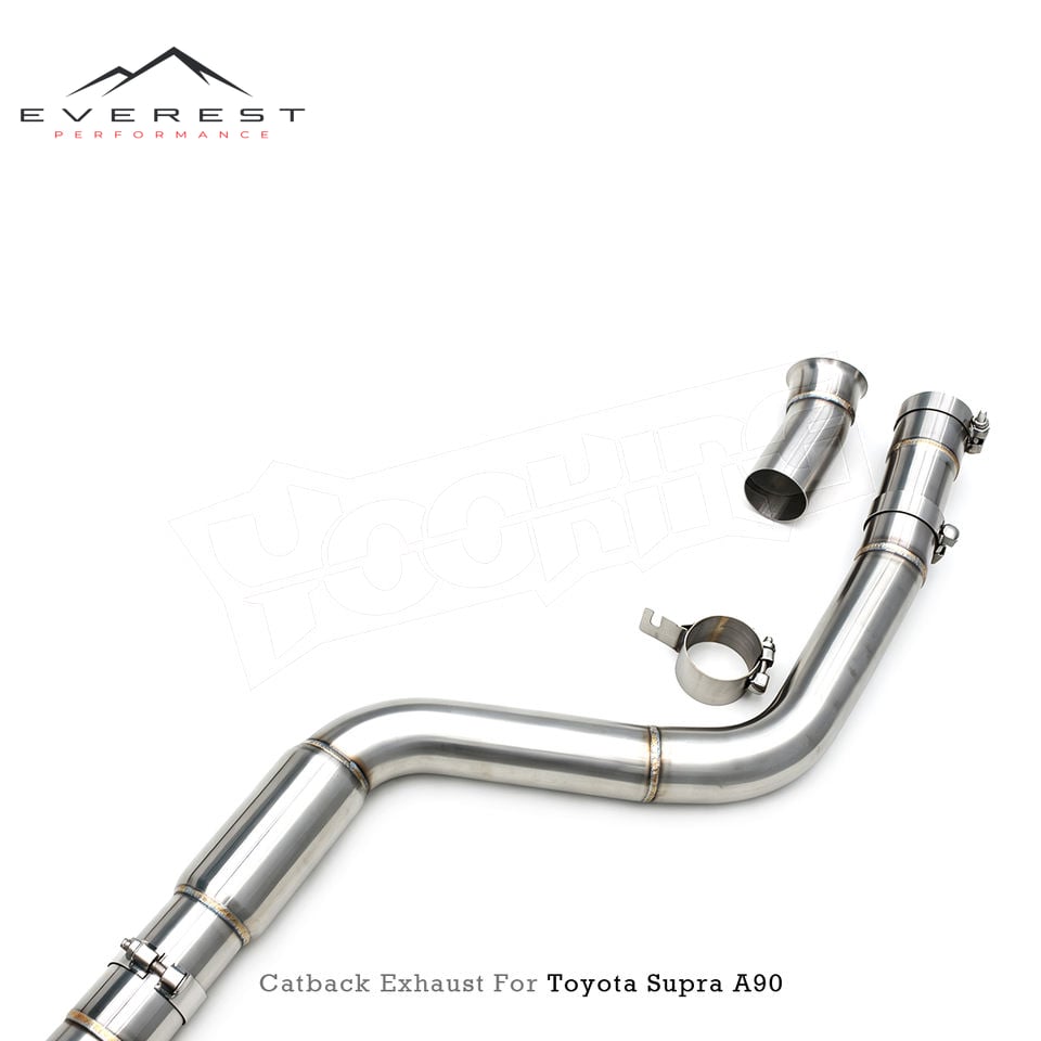 SS304L Exhaust Pipe System for Toyota Supra A90/A91 MK4/MK5 3.0T 2020-2025 Racing Single Outlet Catback System