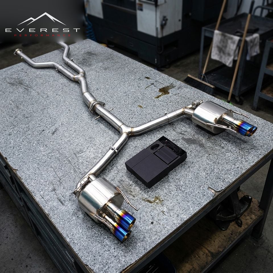 Auto Sport Catback for Lexus ISF/IS F 5.0L 2007-2014 Y Pipe Sound Stainless Steel Exhaust Pipe System With Remote Controller