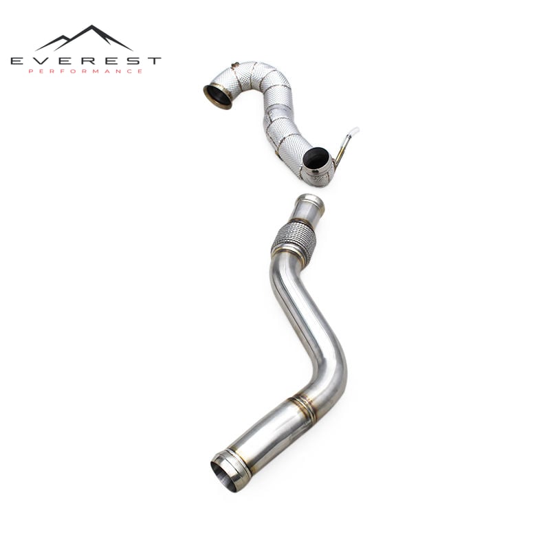 Race Straight Exhaust Pipe for Mercedes-Benz A45/CLA45 AMG 2.0T W117 2014-2023 Free Flow Stainless Steel Downpipe