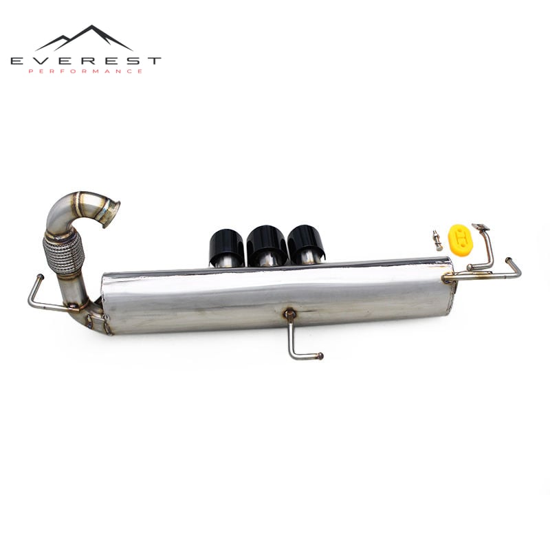Stainless Steel Exhaust Pipe System for SMART Fortwo W453 0.9T/1.0L 2016-2023 Non-Valved Exhaust Pipe Fit