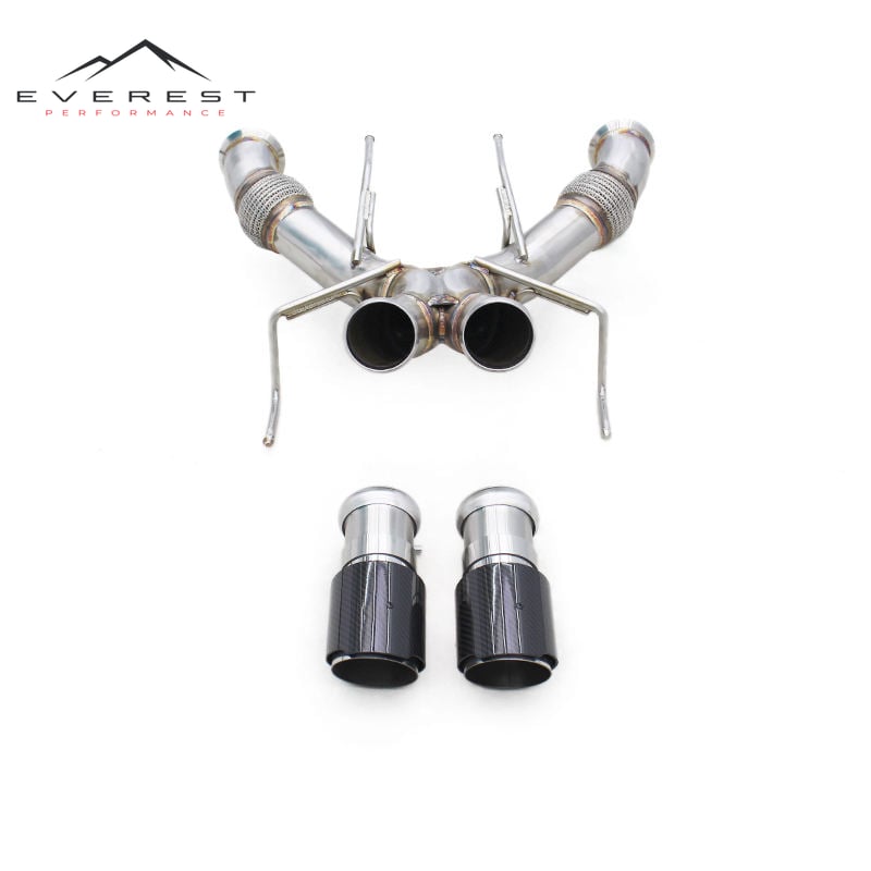 Stainless Steel Axle Back Pipe for Mclaren 750S 4.0T 2020-2025 Custom Non-Valved Rear Muffler Enhanced Sound