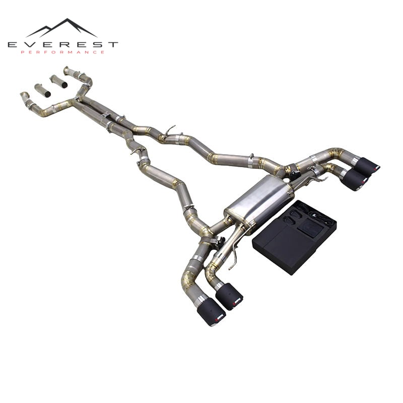 Titanium Exhaust Pipe System for BMW M5 F90 4.4L 2018-2023 X-Pipe Valvetronic Electronic Valve Performance