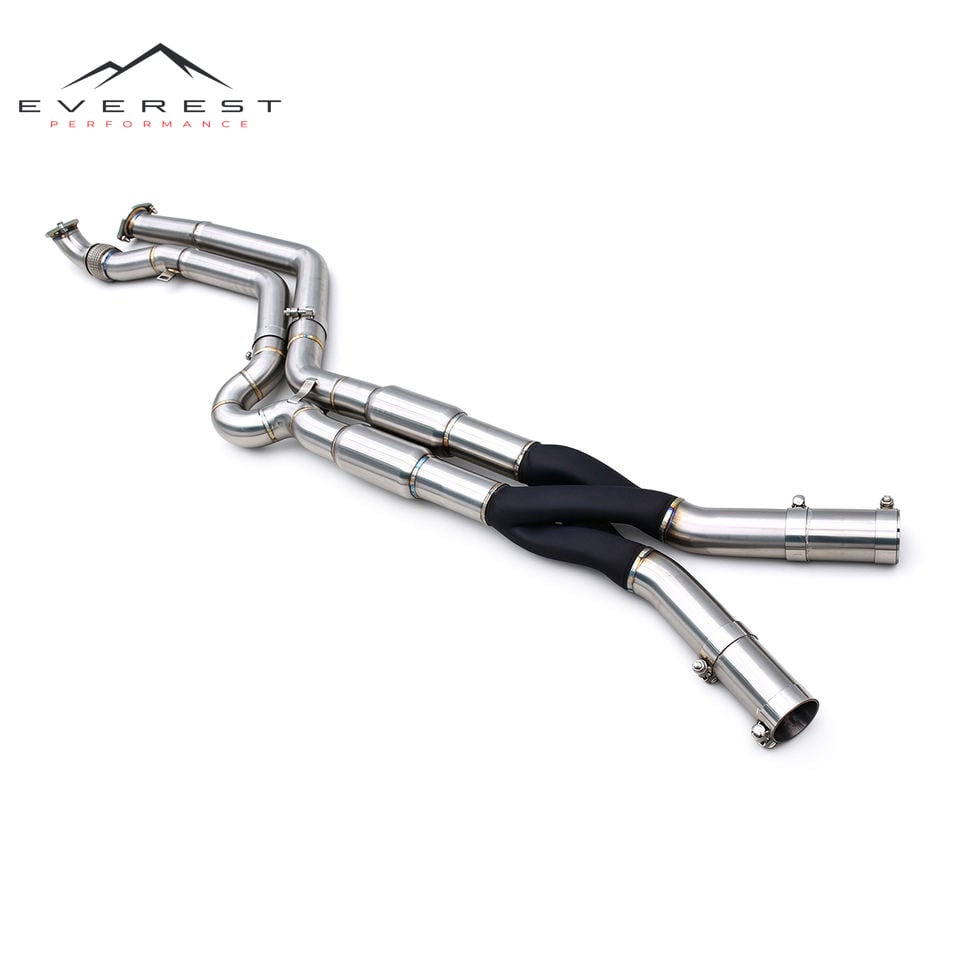 Stainless Steel Equal Length Mid/Middle Pipe With Black Z Pipe for BMW M3/M4 G80/G82 3.0T 2020-2026 Racing Exhaust Pipe