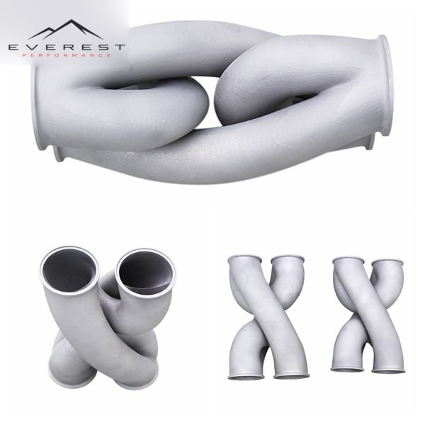 Race Stainless Steel Z/X/Diversion Pipe for Supercar Sound Universal Exhaust Muffler Connecting Pipe with 2.5/2.75/3/3.5 Inch