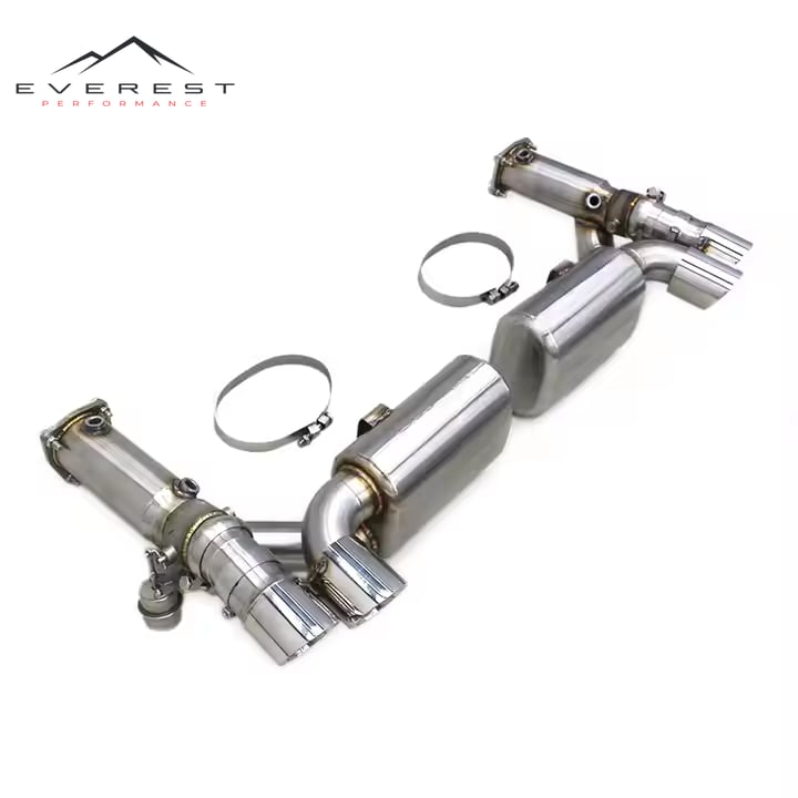 Valve Muffler Exhaust Cat Back for Porsche 911 997/997.1 Turbo 3.6 (2004-2012)