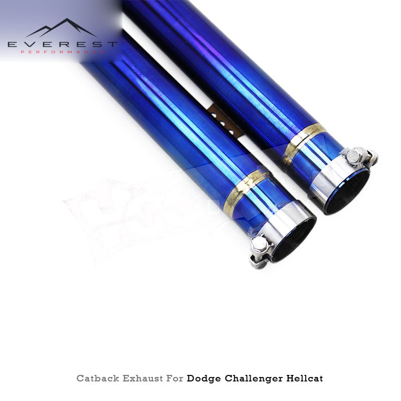Titanium Exhaust Pipe System for Dodge Challenger Hellcat SRT 6.2T 2016-2022 Valveed Catback Muffler Exhaust
