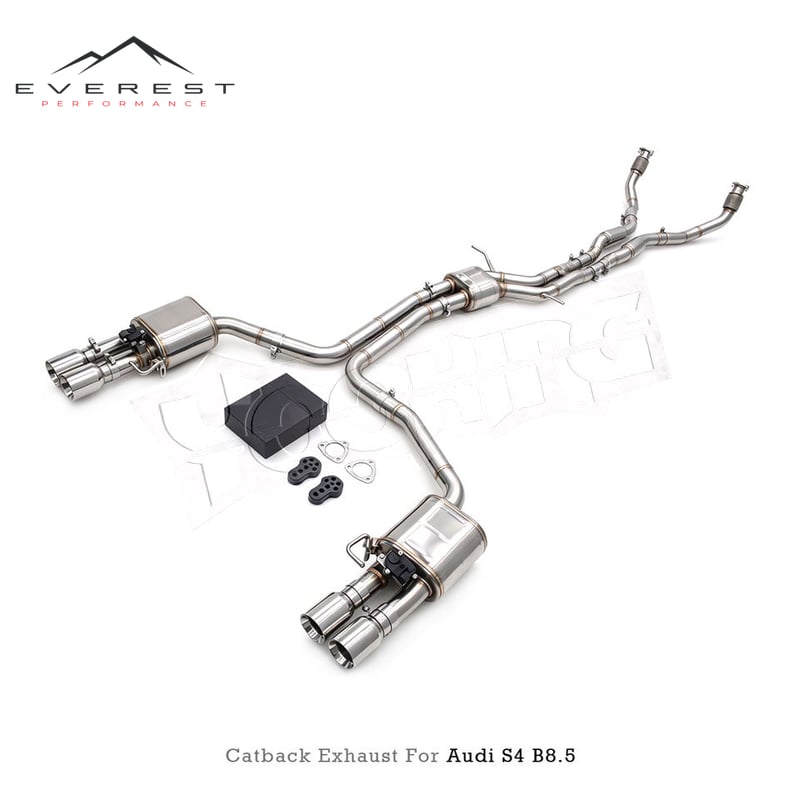 Catback Exhaust Pipes for Audi S4/S5 B8 B8.5 3.0T 2013-2019 SUS304 System Valvetronic Muffler