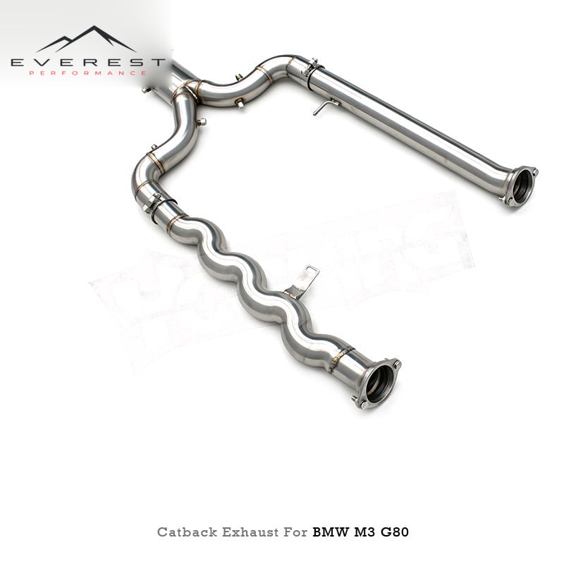 Stainless Steel Catback Exhaust Pipes for BMW M3/M4 G80/G82 3.0T 2021-2026 Exhaust Pipe Muffler with Electronic Valve System